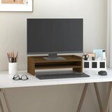  Stalak za monitor boja meda 50 x 24 x 16 cm od masivne borovine | shoptok.hr