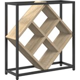  Stalak za vino Sonoma hrast Crna Iverica Metal Srednji | shoptok.hr