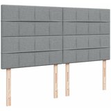  Krevet s oprugama i madracem svjetlosivi 200 x 200cm od tkanine | shoptok.hr