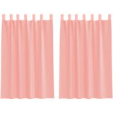 Voile zavjese s petljama 2 kom. ružičaste 140x175 cm | Shoptok.si