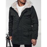 DStreet Kurtka zimowa męska parka z kapturem zielona | shoptok.hr