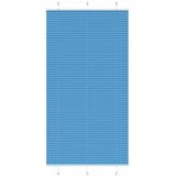 vidaXL Plisirana senčila modra 105x200 cm, širina blaga 104,4 cm, poliester, (5000297724) | Shoptok.si
