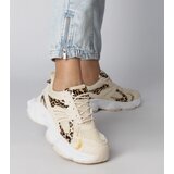 Gemre Leopard print sporty sneakers on a chunky sole Klarris | Shoptok.si