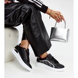 Gemre Black platform sneakers with glitter Fekete | shoptok.hr
