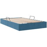  Otomanski krevet s pohranom Tamno plava 120 x 190 cm Baršun | shoptok.hr