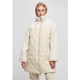 UC Ladies Ladies Oversized Sherpa Quilted Coat softseagrass/whitesand Cene