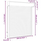 Roletna Antracit 100 x 120 cm Aluminij i poliuretan | Eponuda.ba
