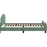  Otroški posteljni okvir z vznožjem Morsko zelena 80 x 200 cm, (5000104552) | Shoptok.si