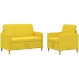  Set sofe s pohranom 2 pcs Svijetlo žuta Poliester | shoptok.hr