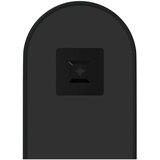  Zidno ogledalo crna 40x15 cm ovalno | shoptok.hr