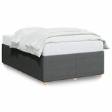 Maison Chic Posteljni okvir - Dvoposteljna postelja - Zakonska postelja brez vzmetnice temno siva 120x190 cm blago-J12996, (21761493) Cene