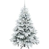 vidaXL Umestno božično drevo med 150 LED Zelena 150 cm PE in PVC | Shoptok.si