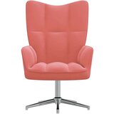  Stol za sproščanje roza žamet, (20957413) | Shoptok.si