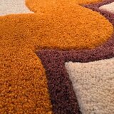 Flair Rugs Oranžna/v naravni barvi ročno tkana volnena preproga 140x200 cm Wiggle Wool – | Shoptok.si
