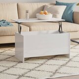 Furnova Klubska mizica visok sijaj bela 102x55,5x52,5 cm konstr. les, (21914483) Cene