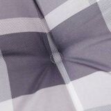  Jastuci za stolice 6 kom sivi karirani 120x50x3 cm od tkanine | shoptok.hr