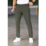 Dewberry 47676 Italian Cut Elastic Fabric Mens Trousers-Khaki Cene