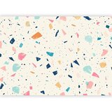  Foto tapeta - Terrazzo with Multicolored Large Elements Cheerful Pattern on a Light Background 392x280 Samoljepljiva | shoptok.hr