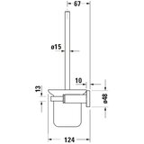 Duravit 99274600 - zidna wc četka d-code, mat crne boje | Eponuda.com