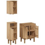  3-dijelni set kupaonskog namještaja OTTA od masivne borovine | shoptok.hr