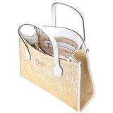 Guess Ročna torbica 'SILVANA' pesek / bela | Shoptok.si