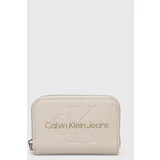 Calvin Klein Jeans Denarnica ženska, bež barva, K60K612255