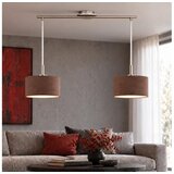 Eglo LED Luster na sajli TUNJA 2xE27/60W/230V mat hrom/braon Cene