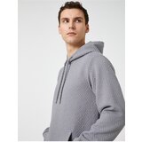 Koton Textured Hooded Sweatshirt Pocket Detailed | shoptok.hr