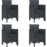  Vrtna garnitura - 5-dijelni vrtni blagovaonski set od antracita | shoptok.hr