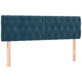 Krevet s oprugama i madracem tamnoplavi 160x200 cm baršunasti | shoptok.hr
