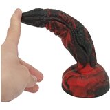 OgazR Hell Dong - gumeni groovy dildo - 20 cm (crno-crveni) | shoptok.hr
