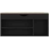  Klupa za cipele s jastukom crna 104x30x49 cm konstruirano drvo | shoptok.hr