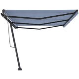  Prostostoječa ročno zložljiva tenda 600x350 cm modra/bela, (20743095) | Shoptok.si