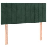 vidaXL Box spring postelja z vzmetnico temno zelena 80x200 cm žamet | Shoptok.si