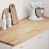 vidaXL Kuhinjska delovna plošča 140x63,5x2,7 cm trdna hrastovina | Shoptok.si