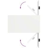 vidaXL Klubska miza Bela z visokim sijajem 90 x 49 x 46 cm | Shoptok.si