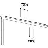 Maul LED-svetilka sirius colour vario sensor, s podstavkom, možnost zatemnitve, RAL 9006, aluminijasto bele barve | Shoptok.si