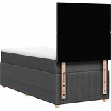  Krevet s oprugama i madracem tamnosivi 90x200 cm od tkanine | shoptok.hr