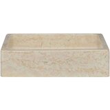 vidaXL Umivaonik krem 40 x 40 x 10 cm mramorni | shoptok.hr