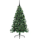  Umjetno predsvijetljeno božićno drvce Zelena 150 cm PVC i metal | shoptok.hr