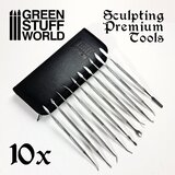 Green Stuff World Professional Sculpting Tools Set x10 with Case | Profesionalni set alata za modeliranje x10 sa futrplom | Eponuda.com