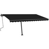  Tenda na ručno uvlačenje s LED svjetlima 450 x 300 cm antracit | shoptok.hr