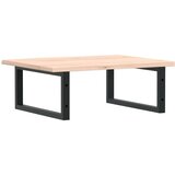  Stenska polica za umivalnik jeklo in trdna hrastovina, (21326037) | Shoptok.si