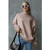 Madmext Sweatshirt - Pink - Oversize Cene