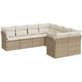  8-dijelni set vrtnih sofa od poliratana s jastucima bež | shoptok.hr
