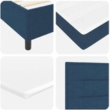 Box Vzmetna postelja z vzmetnico in klopjo modra 80x200 cm tkanina, (22083338) | Shoptok.si