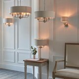  Endon 94369 - Stona lampa HIGHCLERE 3xE14/18W/230V bež/mat hrom | Eponuda.com