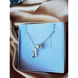 Jewelry Nikolić ogrlica sa inicijalima i BISEROM (GOLD) | Eponuda.com
