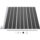  Set panela za ogradu WPC 526 x 186 cm crni | shoptok.hr