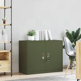 Ormarić za pohranu Maslinasto zelena 90 x 40 x 70 cm Čelik | shoptok.hr